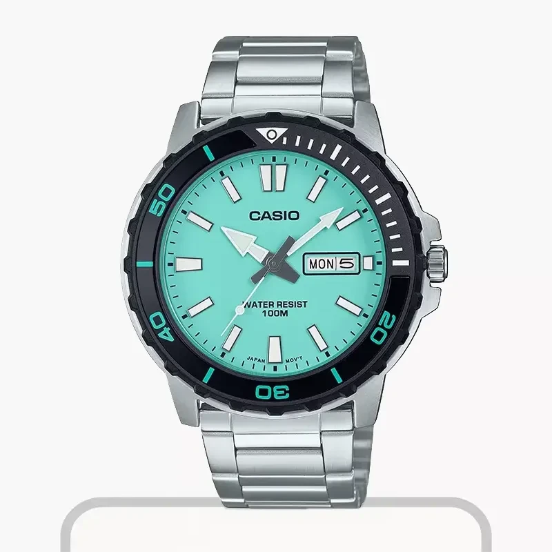 Casio Tiffany Blue Dial Sporty Men's Watch- MTD-125D-2A2V